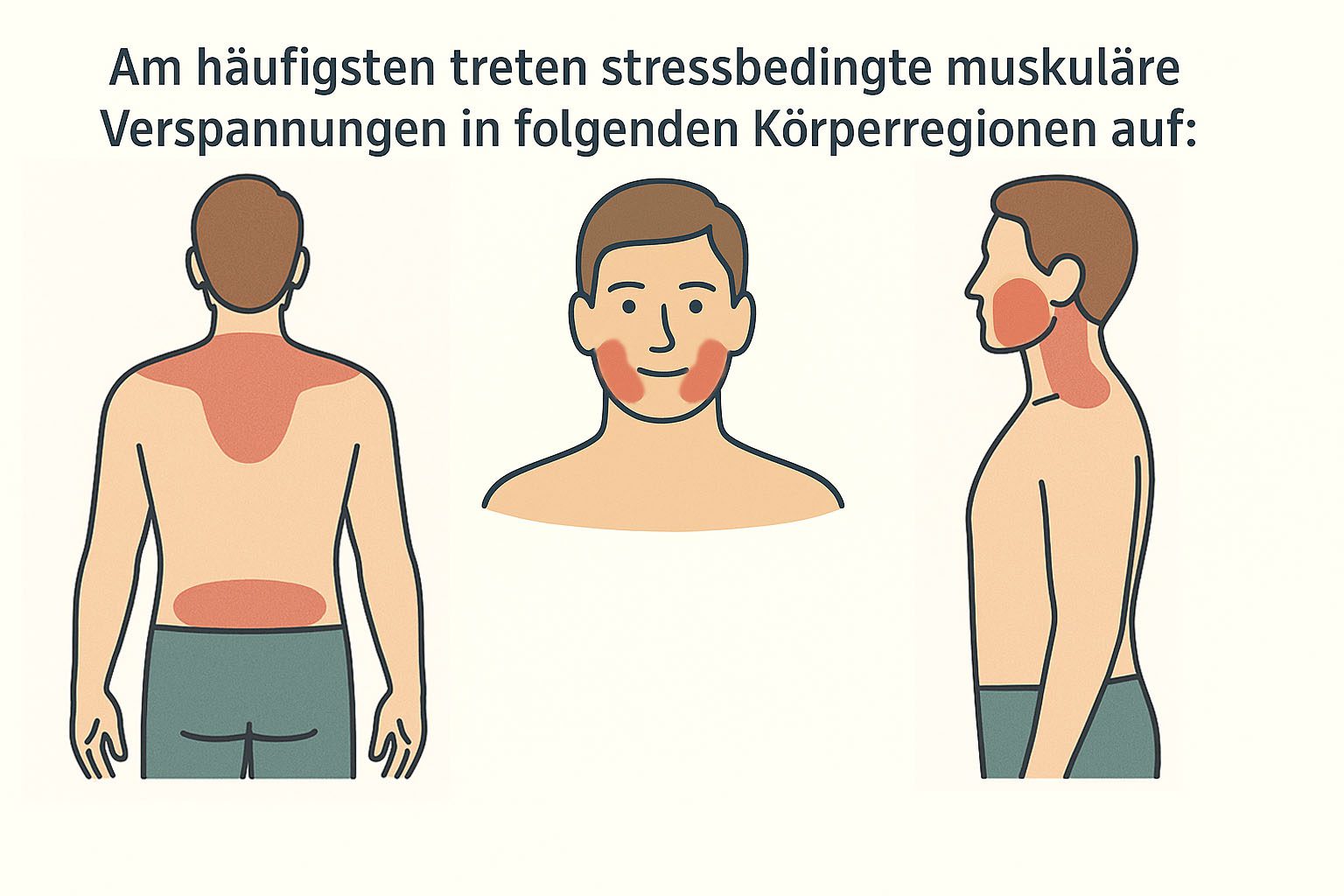 Verspannte Muskelregionen bei Stress – osteopathische Perspektive